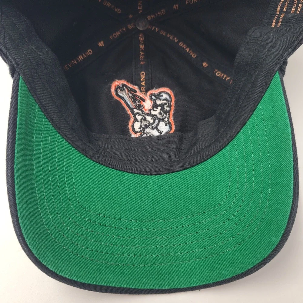 Inland Empire 66ers Hat Fitted M 47 Brand Franchise Black Orange MiLB Baseball